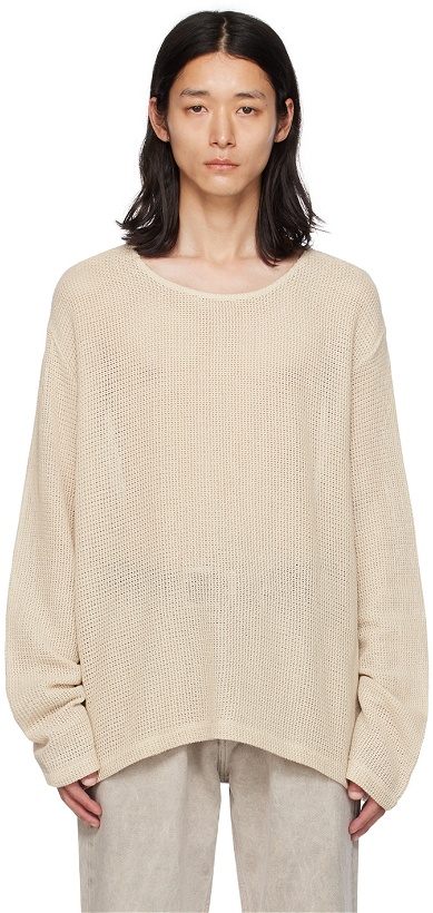 Photo: Our Legacy Beige Double Lock Sweater