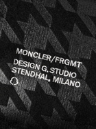 Moncler Genius - 7 Moncler FRGMT Hiroshi Fujiwara Quilted Houndstooth-Printed Felt Hooded Down Jacket - Black