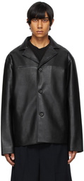 Nanushka Black Leather Arto Jacket