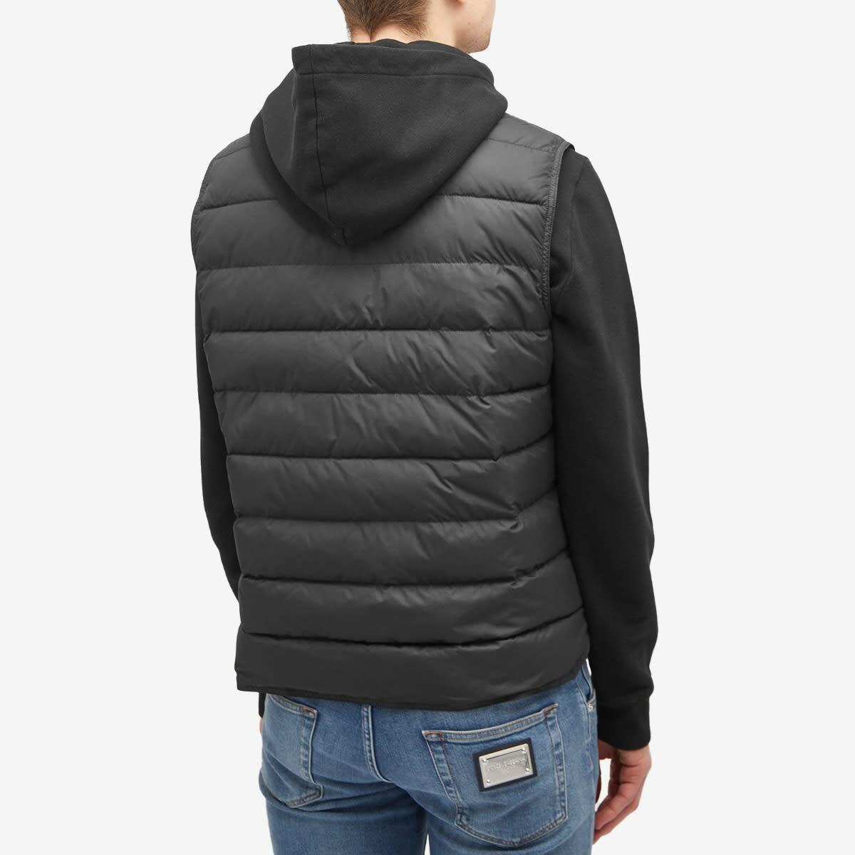 Dolce & Gabbana Men's Plate Padded Vest in Black