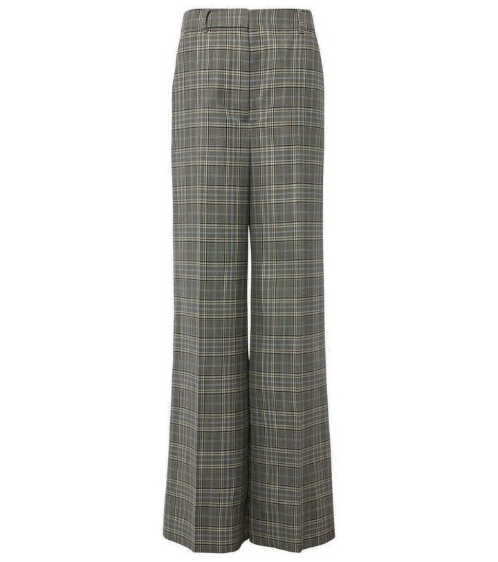 Photo: Stella McCartney Checked wool flared pants