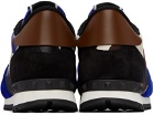 Valentino Garavani Blue & Black Rockrunner Sneakers