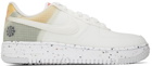 Nike White Air Force 1 Low Crater Sneakers