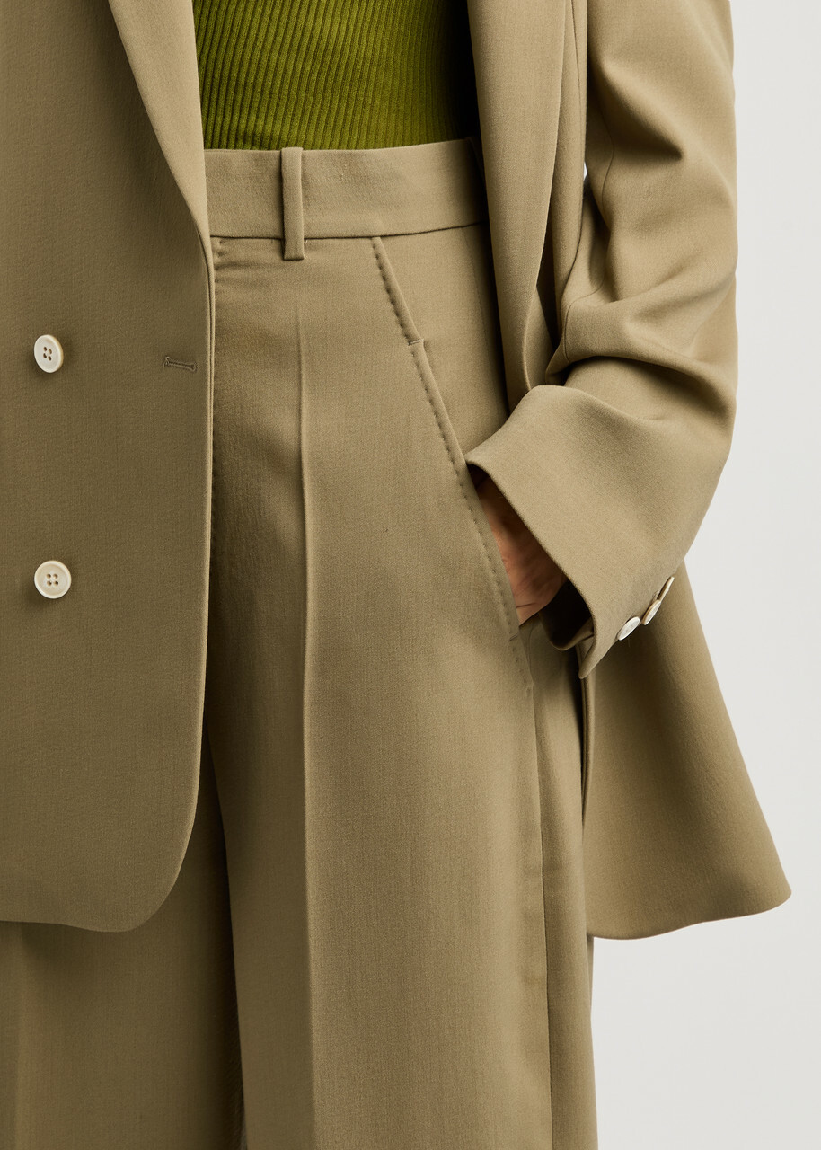 Petar Petrov The Professional Stretch-wool Trousers Khaki
