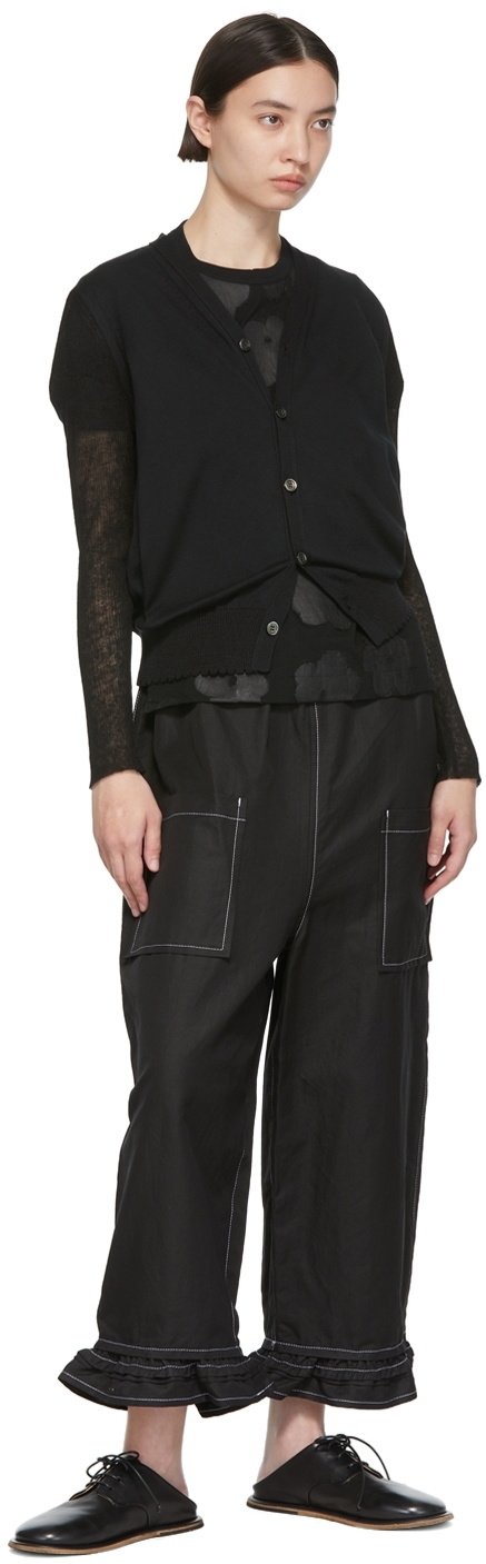 Tricot Comme des Garçons Black Cotton Trousers
