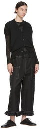 Tricot Comme des Garçons Black Cotton Trousers