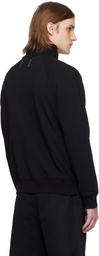 Reigning Champ Black Lightweight Terry Quarter Zip Vault Track Jacket
