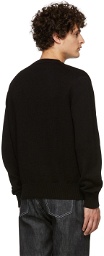 Alexander McQueen Black Knit Embroidered Sweater