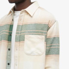 Portuguese Flannel Men's Sqoia Check Shirt in Beige/Green