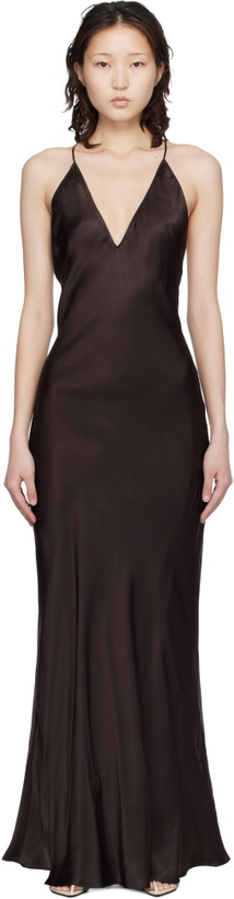 Photo: ANINE BING Brown Laurel Maxi Dress