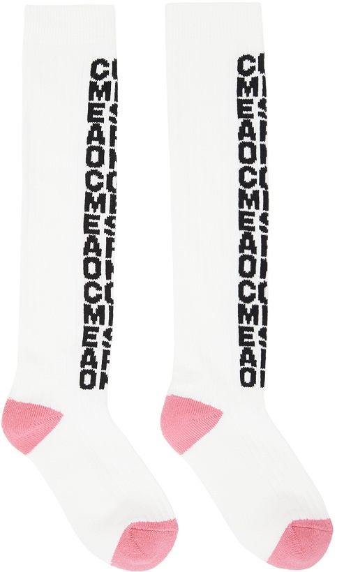 Photo: Comme des Garçons Homme Plus White Logo Socks