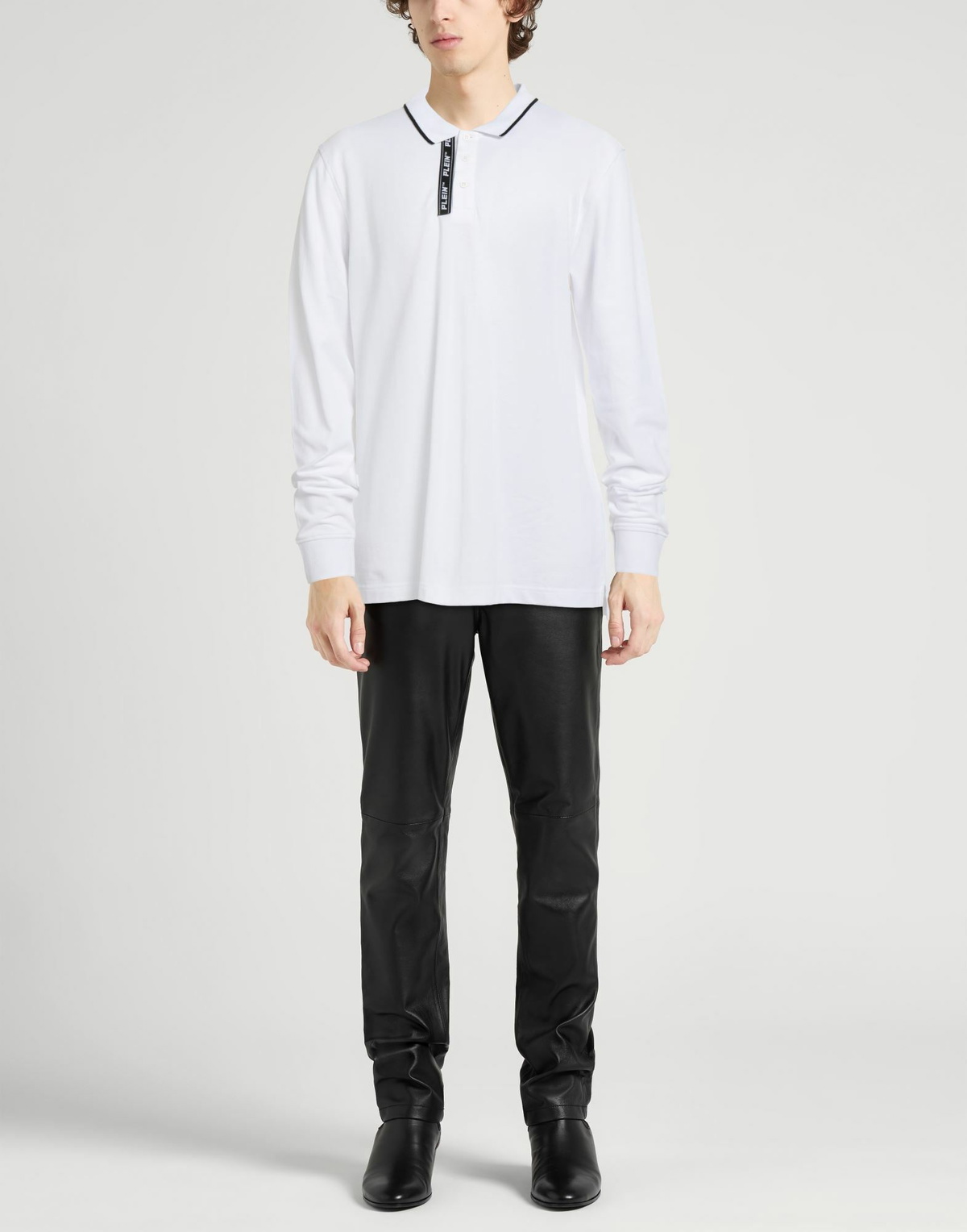 Philipp Plein Mens Polo shirt in White