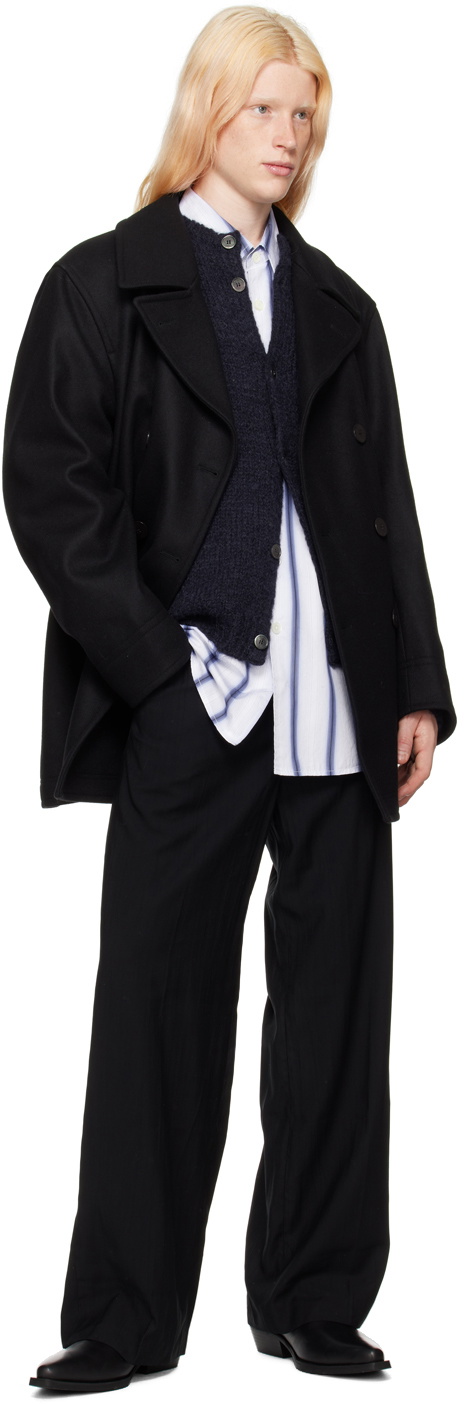 ジャケット・アウター our legacy PEACOAT Black Opulent Melton Our Legacy - Peacoat Black Opulent Melton