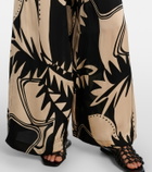 Poupette St Barth Clea printed high-rise wide-leg pants