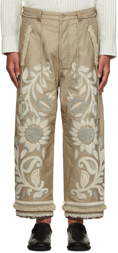 Photo: Craig Green Beige Tapestry Trousers