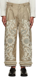 Craig Green Beige Tapestry Trousers