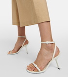Loewe Petal 90 leather sandals