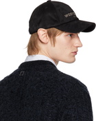 WOOYOUNGMI Black Embroidered Ball Cap
