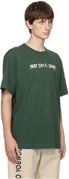 Helmut Lang Green Scribbled Cowboy T-Shirt