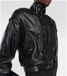 Saint Laurent Leather bomber jacket