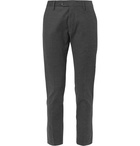 NN07 - Theo Slim-Fit Tapered Herringbone Stretch Cotton-Blend Trousers - Men - Dark gray