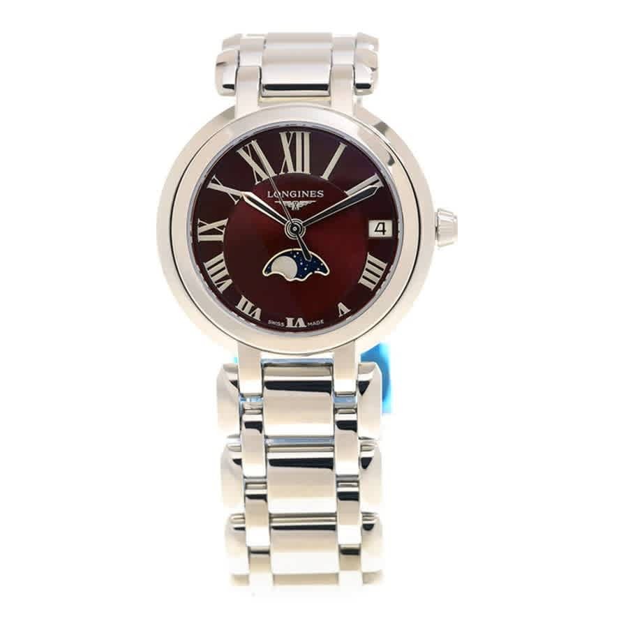 Longines Primaluna Quartz Red Dial Ladies Watch L8.115.4.92.6