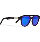 Berluti - Aviator-Style Tortoiseshell Acetate Sunglasses - Black