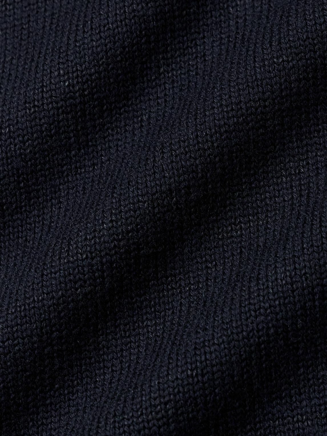 Inis Meáin - Wool and Linen-Blend Polo Shirt - Blue