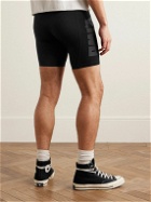 Y,IWO - Hardwear Logo-Appliquéd Stretch-Jersey Cycling Shorts - Black