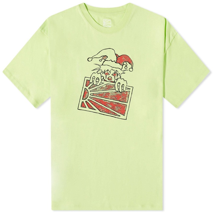 Photo: PACCBET Men's Clown Logo T-Shirt in Lime