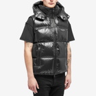 Purple Brand Men's Nylon Puffer Vest in Black