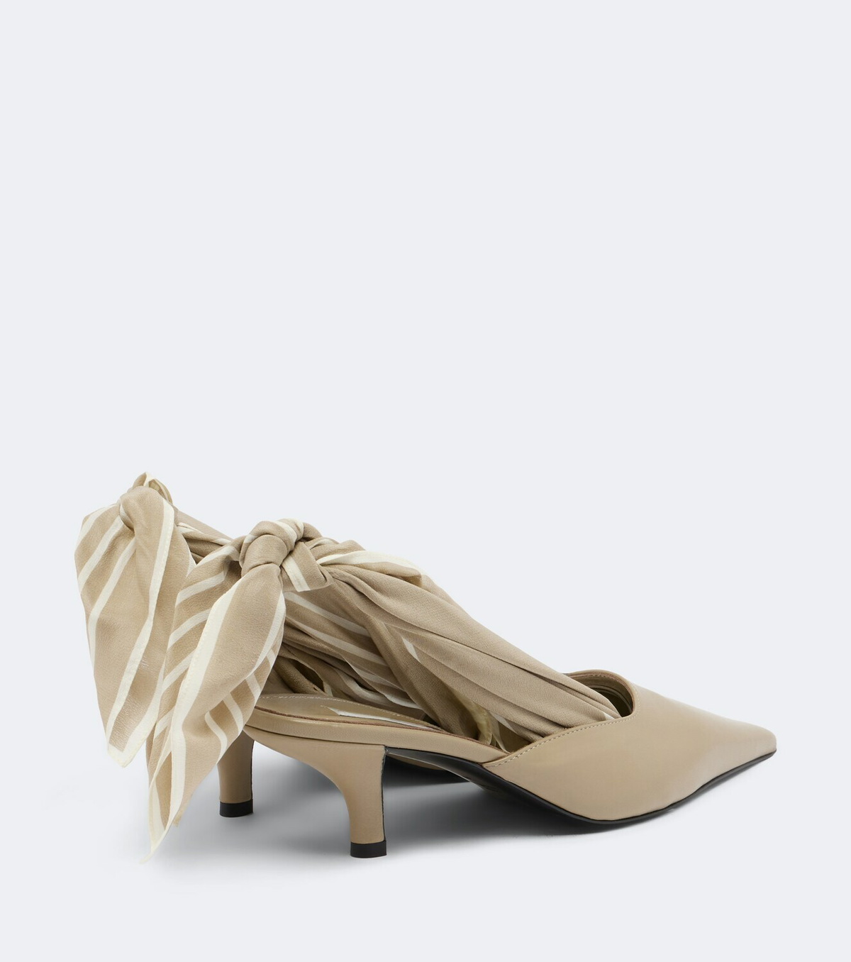 Toteme Scarf leather slingback pumps