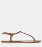 Rene Caovilla Diana embellished satin thong sandals