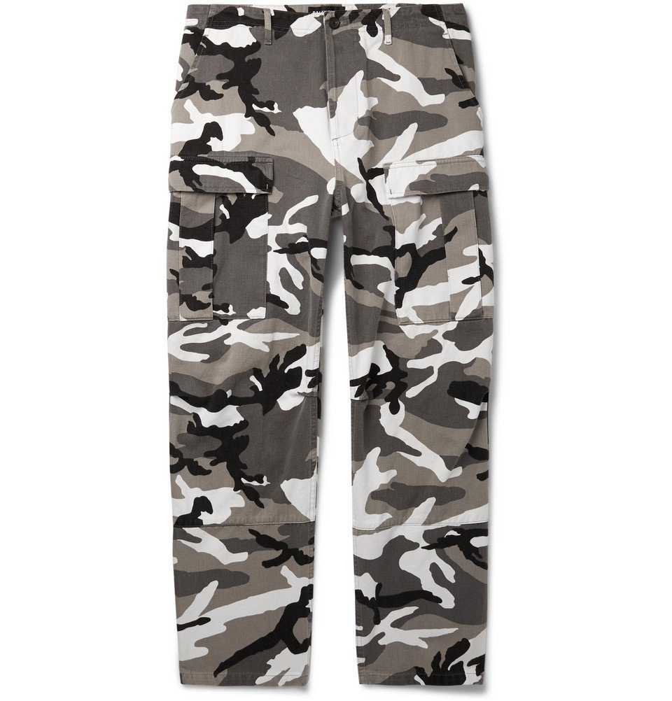hirigin Women's Camouflage Print Cargo Pants, Middle Waist Loose Straight  Ankle Length Trousers with Pockets - Walmart.com