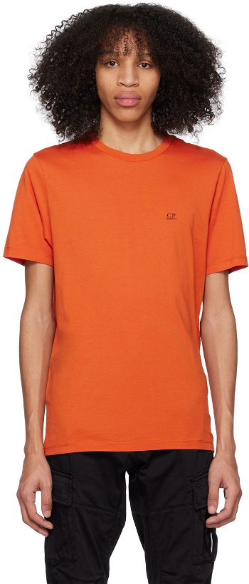 Photo: C.P. Company Orange Crewneck T-Shirt