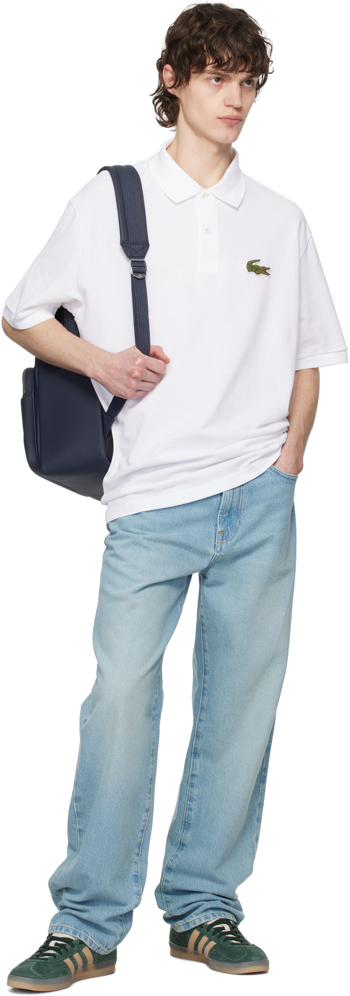 Lacoste Blue 5-Pocket Straight Cut Jeans