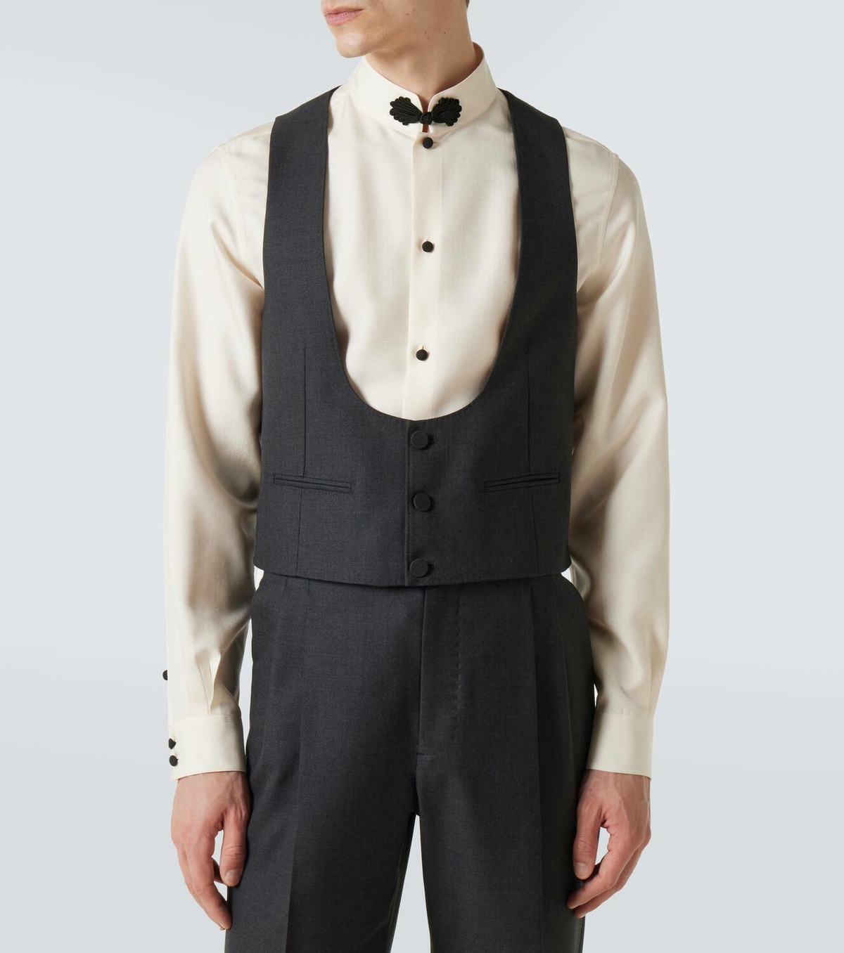 Valentino Wool gabardine vest