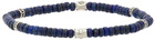 Salvatore Ferragamo Blue BR Beadstone Bracelet