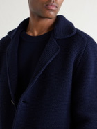 Altea - Knitted Virgin Wool Blazer - Blue