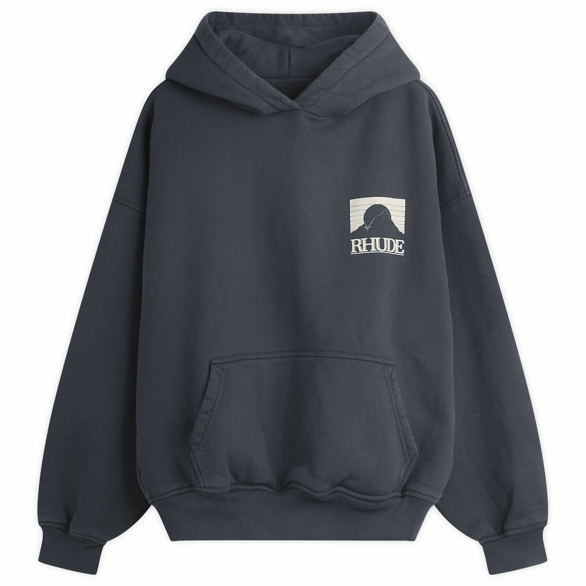Rhude Men's Moonlight Pack Hoodie in Vintage Black/White