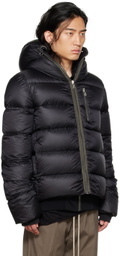 Rick Owens Black Zip Down Jacket