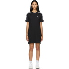 adidas Originals Black 3-Stripe Adicolor Tee Dress