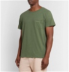 Mollusk - Garment-Dyed Slub Hemp and Cotton-Blend T-Shirt - Green