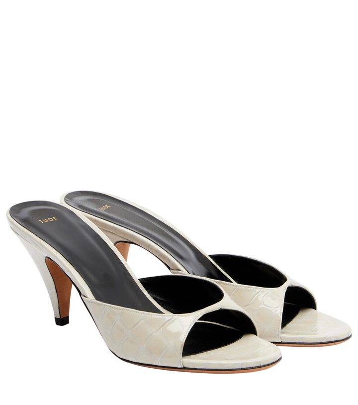 Photo: JUDE Haze croc-effect patent leather mules