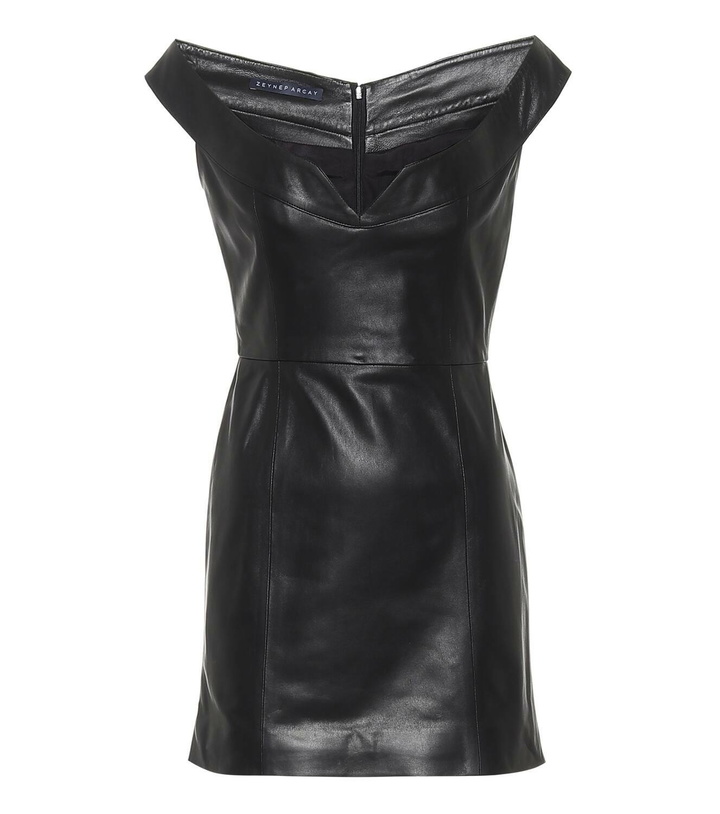 Photo: Zeynep Arçay Leather minidress