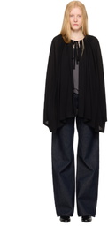 TOTEME Black Drawstring Cape