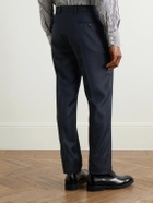 Caruso - Slim-Fit Wool Suit Trousers - Blue