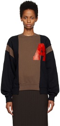 AMBUSH Black & Brown Varsity Sweatshirt