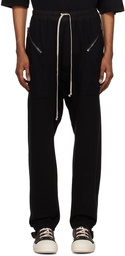 Rick Owens DRKSHDW Black Drawstring Cargo Pants