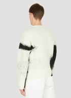 Graffiti Spray Sweater in Black